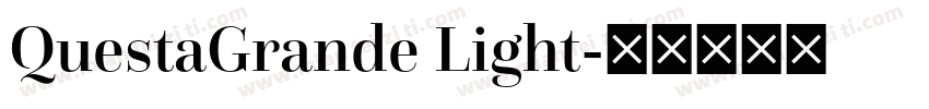 QuestaGrande Light字体转换